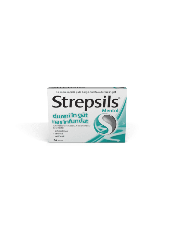 Strepsils Mentol, 24 pastile