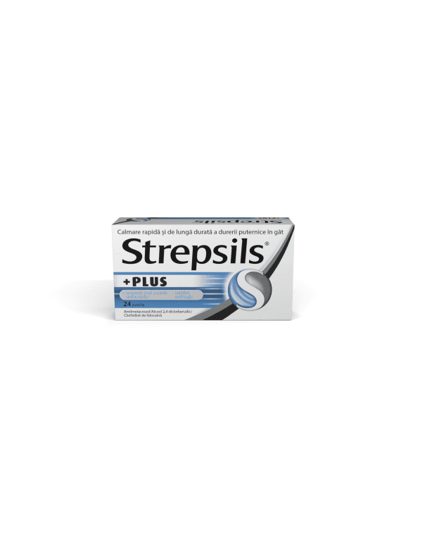 Strepsils Plus, 24 pastile