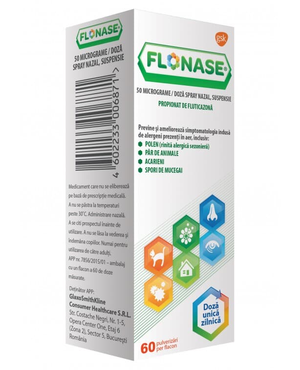 Flonase 50 micrograme/doza x 1 Spray naz.,susp.