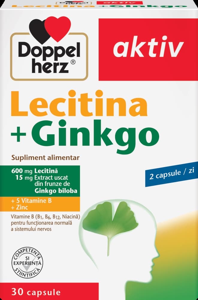 Lecitina+Ginkgo 30 compr. Doppelherz