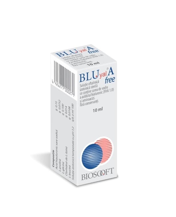 Blu Yal 0.15% 10 ml solutie oftalmica