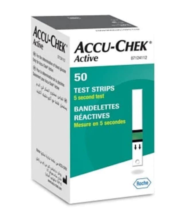 Teste de glicemie, 50 buc, Accu-chek Active