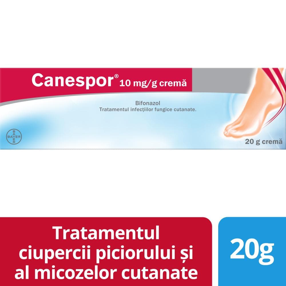 Canespor crema, 10mg/g, 20 g, Bayer