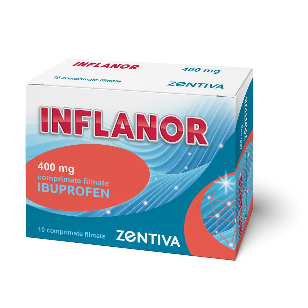 Inflanor, 400 mg, 10 comprimate filmate