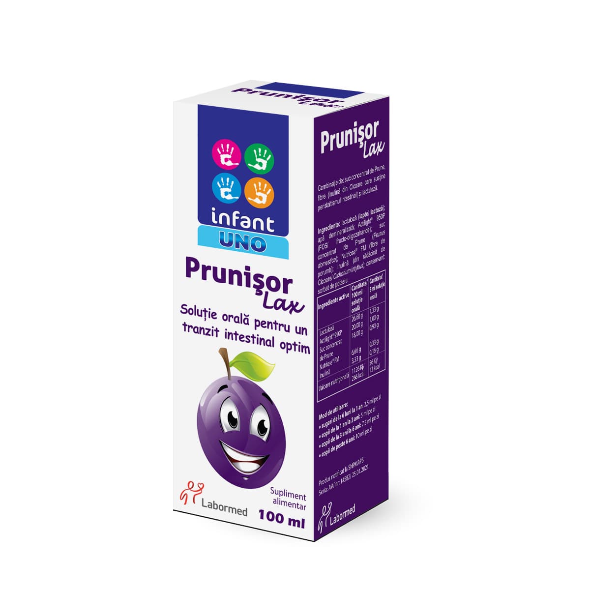 Prunisor Infant Uno Lax sirop 100 ml