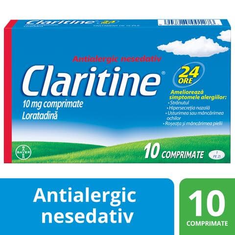 Claritine 10mg, 10 comprimate, Bayer