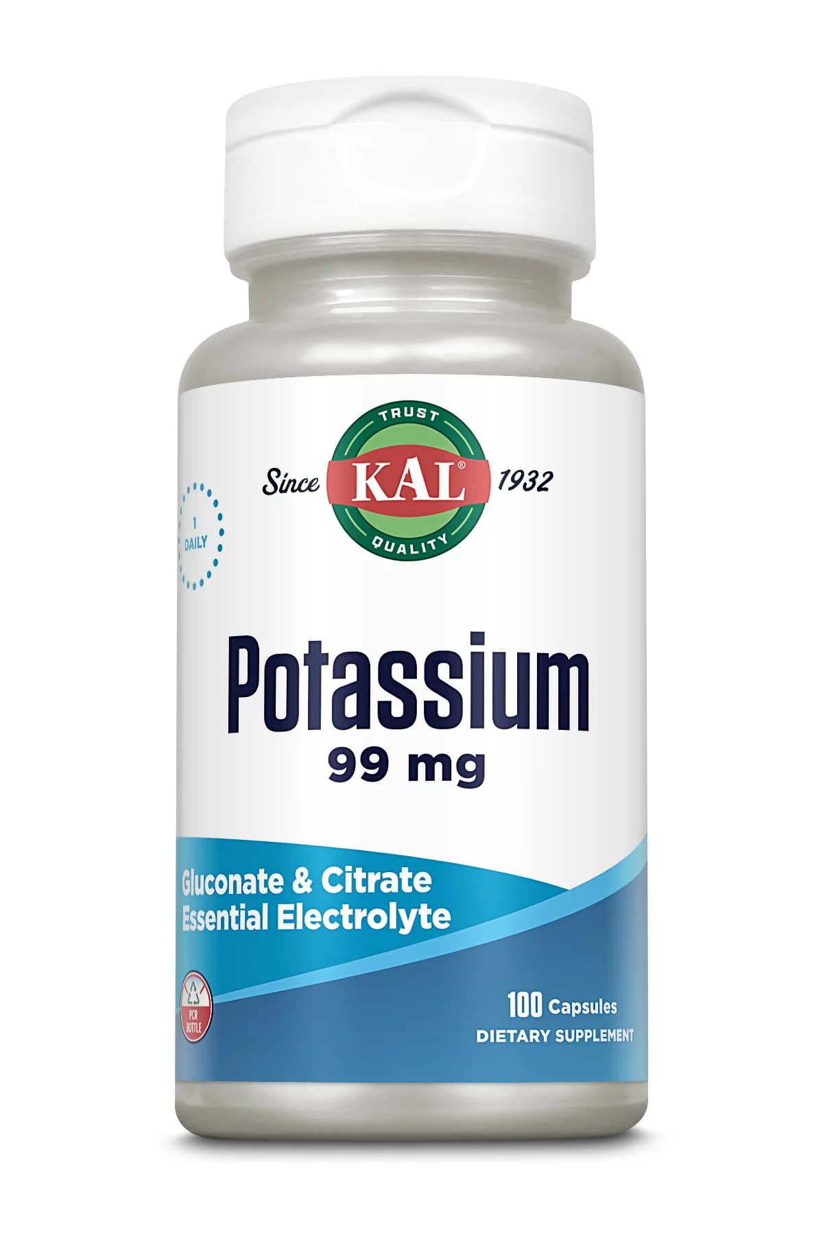 Potassium 99 mg, 100 caps