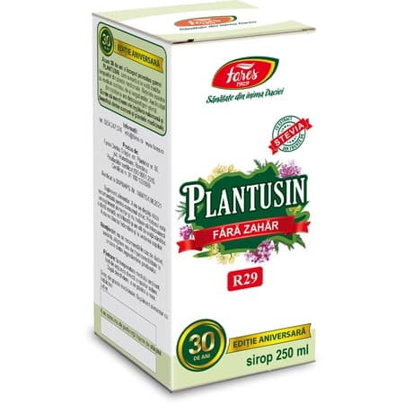 Plantusin sirop diabetici 250 ml, Fares