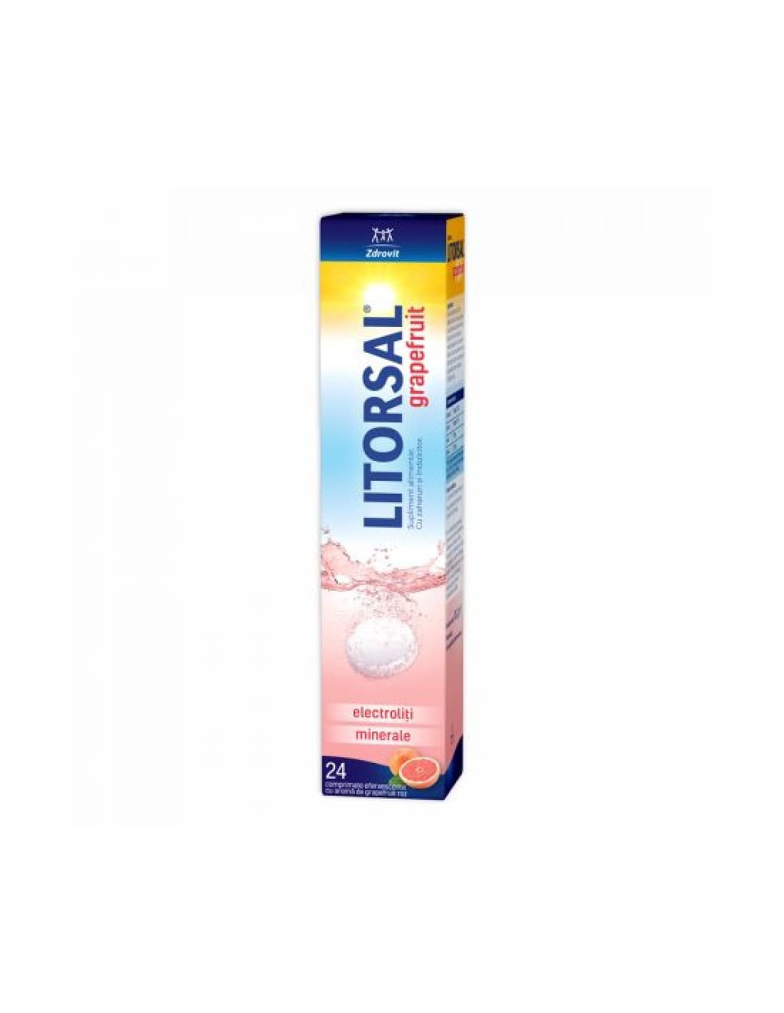 Litorsal 24 compr. efervescente grapefruit, Zdrovit