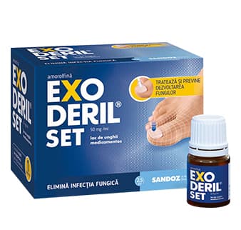 Exoderil Set 50mg/ml lac de unghii medicamentos Sandoz