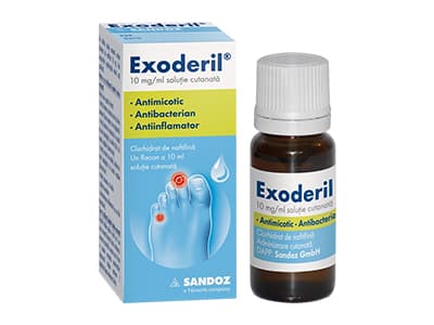 Exoderil solutie cutanata 10mg/ml  10ml Sandoz