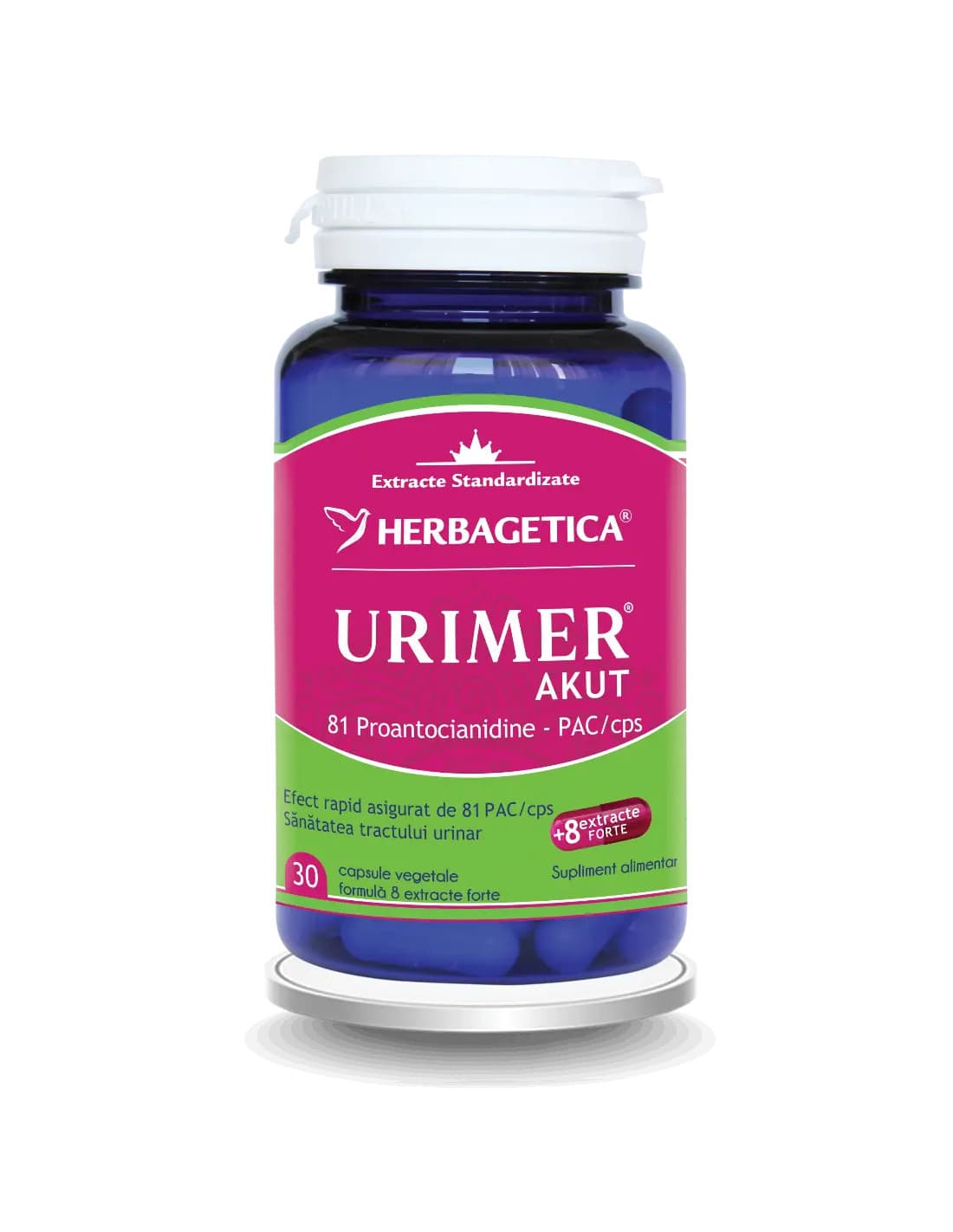 Urimer akut, 30 capsule, Herbagetica