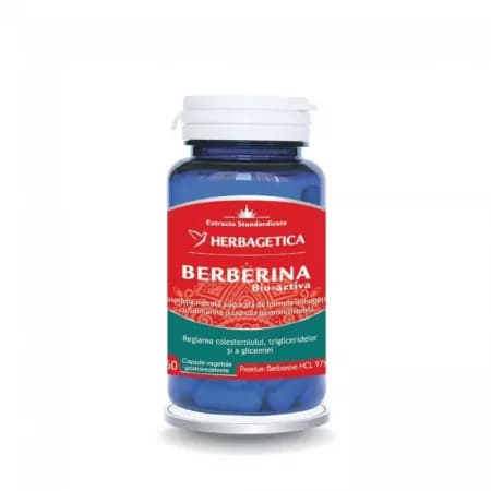 Berberina Bio-activa 60 caps., Herbagetica