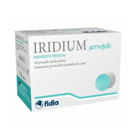 Iridium adulti,servetele, 20 buc.