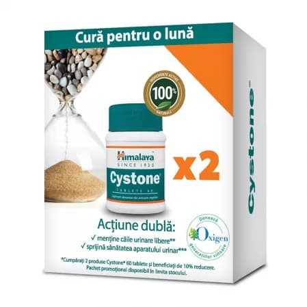 Cystone comprimate, Pachet 60 tablete + 60 tablete, Himalaya