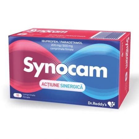 Synocam 200mg/500mg x 10 comprimate, Dr. Reddy's