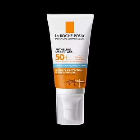 Crema hidratanta cu protectie solara SPF 50+ pentru fata Anthelios UVmune 400, 50 ml, La Roche-Posay