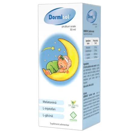 Picaturi orale Dormisol , 30 ml, Dr. Phyto