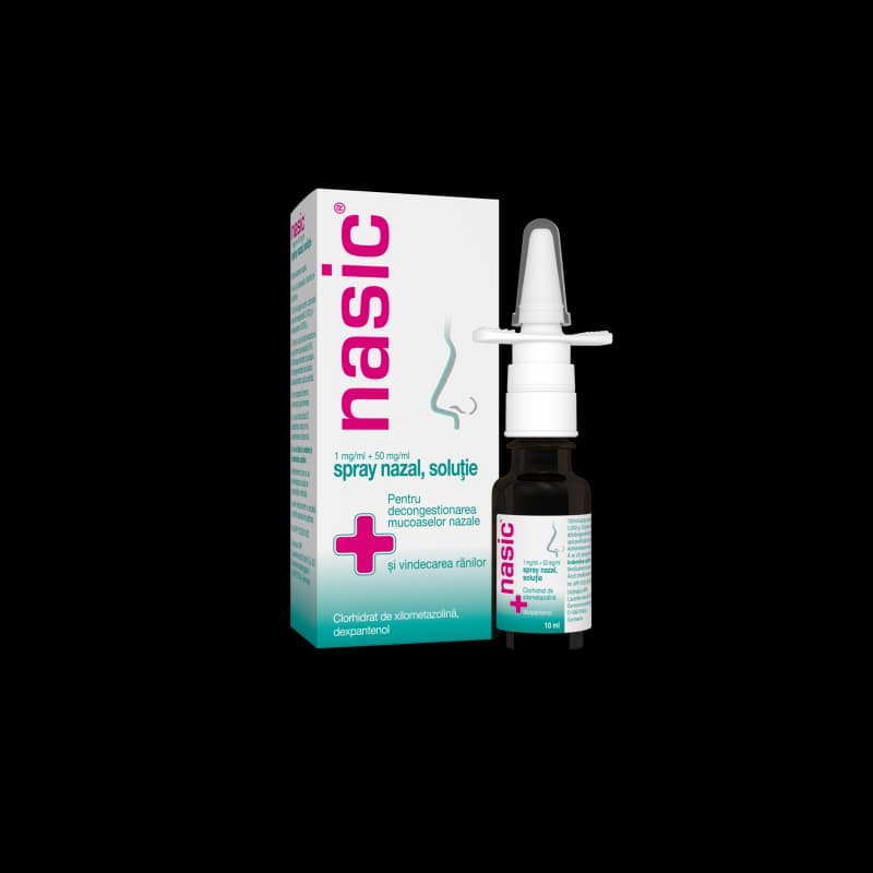Nasic spray adulti spray nazal, solutie, 1 mg/ml + 50 mg/ml, 10 ml, Cassella Med