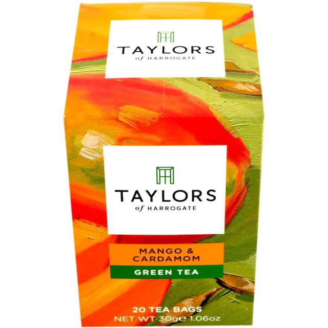 Ceai verde cu mango si cardamon, 20 plicuri, Taylors